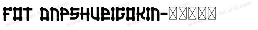 FOT DNPSHueiGoKin字体转换